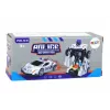 LEAN TOYS robot auto police biele 2in1 transformácia