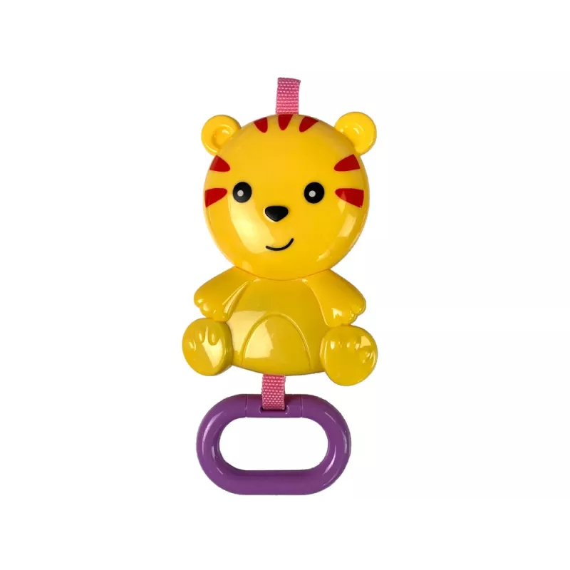 LEAN TOYS hojdacie kreslo 2in1 modrý tiger zvuky vibrácie