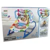 LEAN TOYS hojdacie kreslo 2in1 modrá zebra zvuky vibrácie