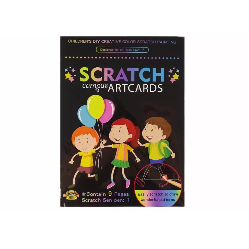 LEAN TOYS Škrabacia omaľovánka pre deti škola