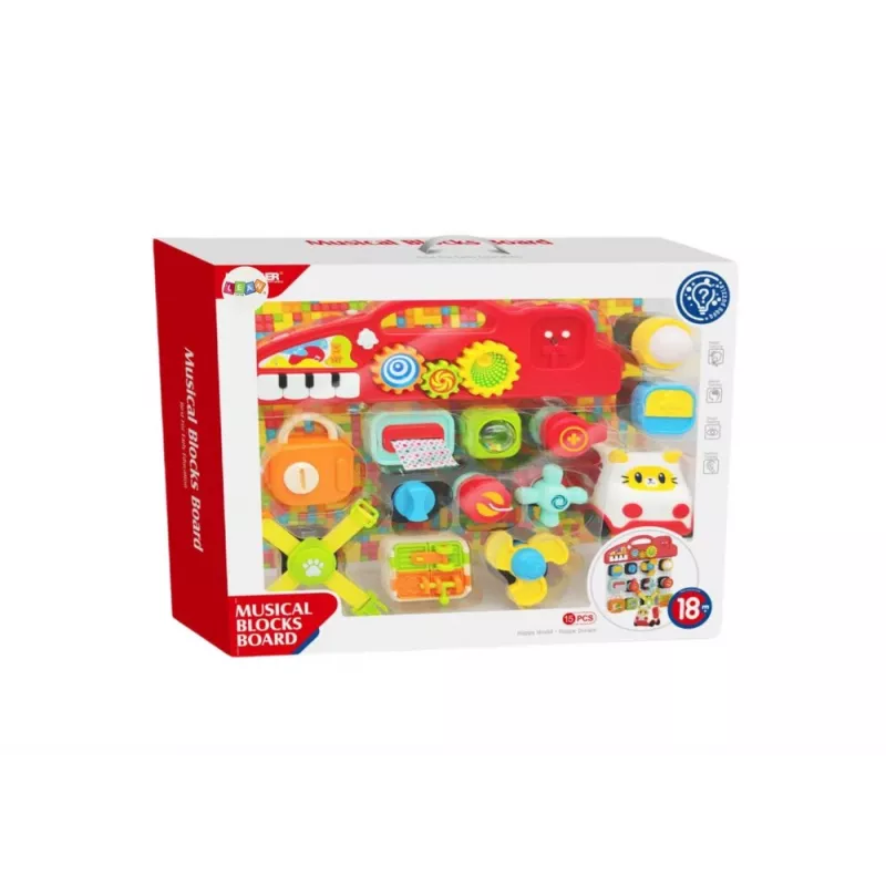 LEAN TOYS senzorická doska pre deti, vzdelávací panel, interaktívne piano