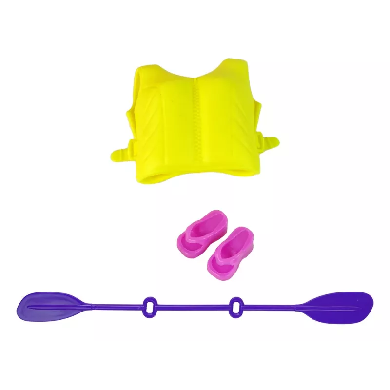 LEAN TOYS Sada doplnkov pre bábiky kajak ružová