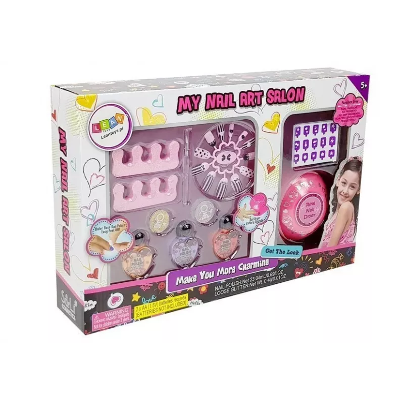 LEAN TOYS Sada na výrobu sušiča na lak na nechty s trblietkami