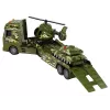 LEAN TOYS Sada vojenský tank pohon trením vrtuľník kamión