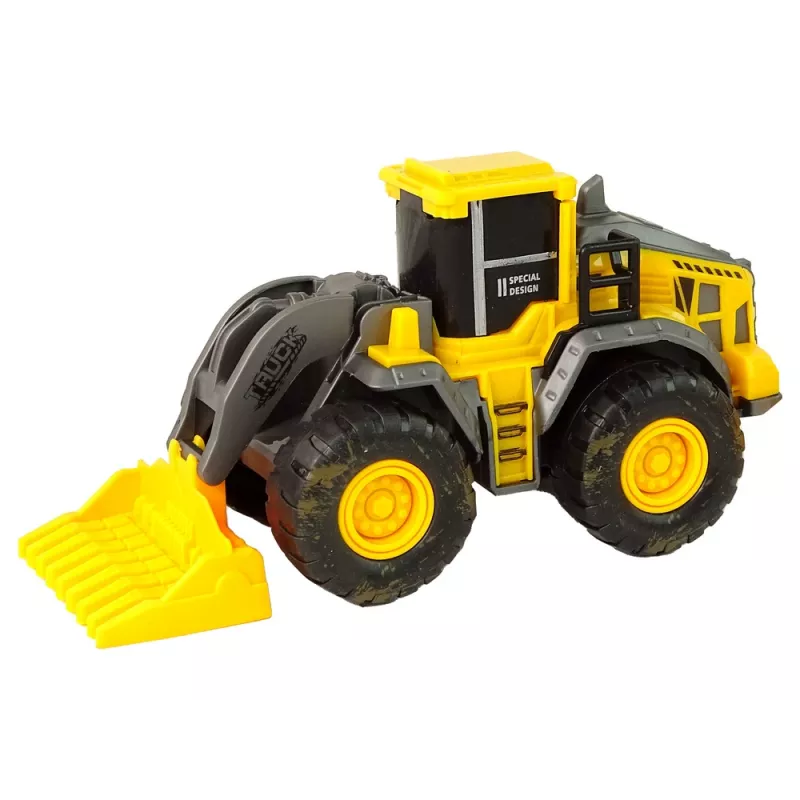 LEAN TOYS Sada stavebných vozidiel 3 žlté modely