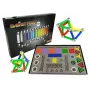 LEAN TOYS sada Magnastix magnetické stavebnice 560 + doska