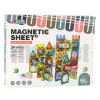 LEAN TOYS Sada magnetických stavebníc guľová dráha farebná 98 dielov