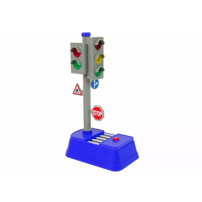 LEAN TOYS Sada dopravných značiek so svetlami a zvukmi 23 cm