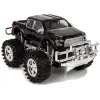 LEAN TOYS Sada vozidiel čierny monster truck biely karavan 58 cm