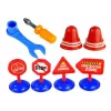 LEAN TOYS Sada vozidiel Polícia Hasiči Autotransportér Skrutkovacie vozidlá