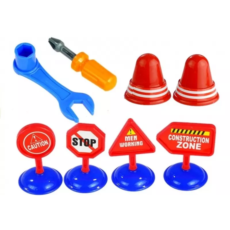 LEAN TOYS Sada vozidiel Polícia Hasiči Autotransportér Skrutkovacie vozidlá
