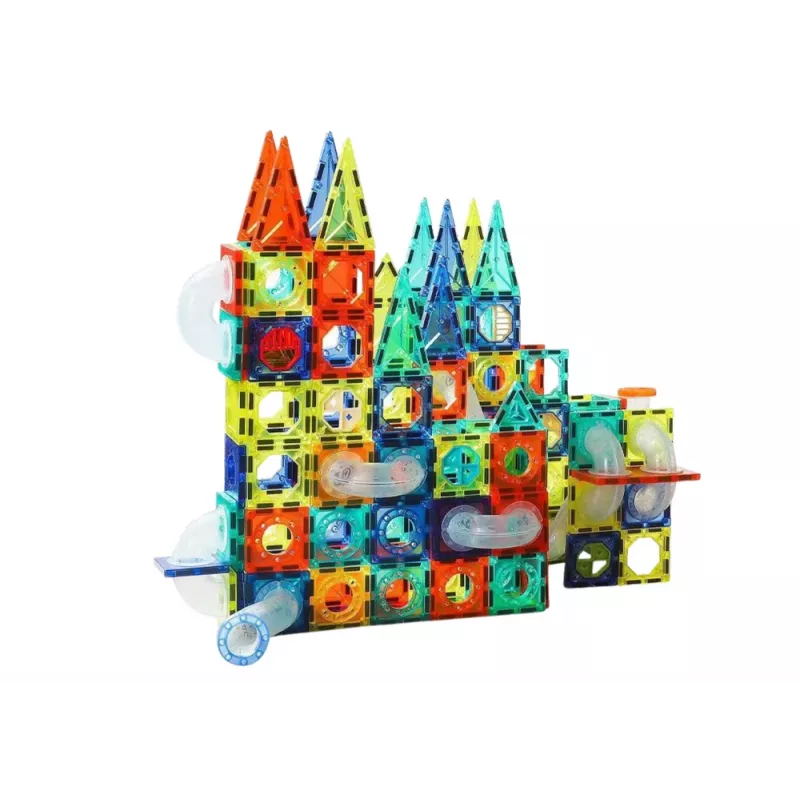 LEAN TOYS Sada sklíčok pre gule magnetické kocky 168 dielov