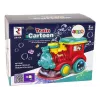 LEAN TOYS lokomotíva na bubliny so svetlom a zvukom, modrá
