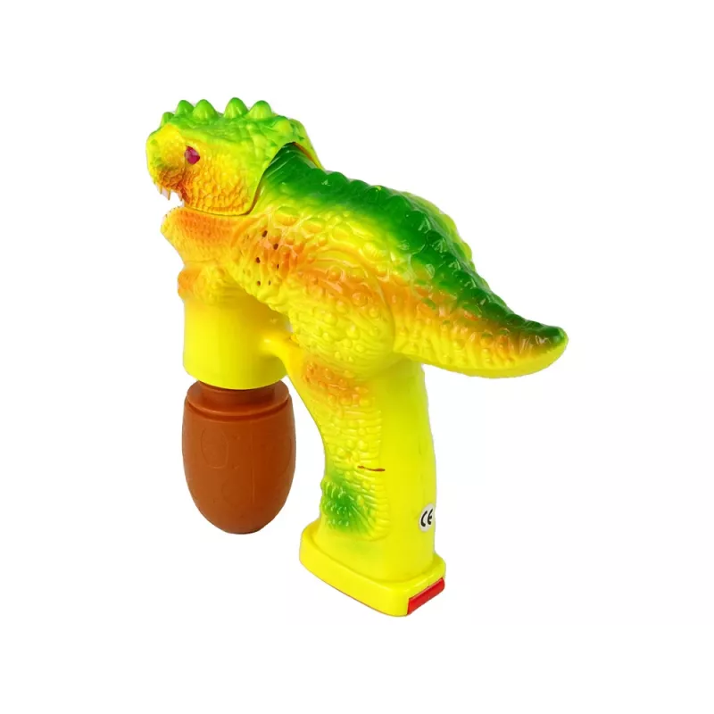 LEAN TOYS Bublifuk dinosaurus tekutina do bublín vajíčko žlté