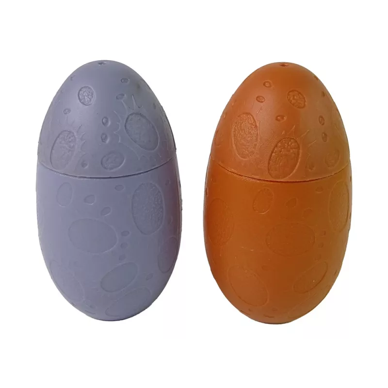 LEAN TOYS Bublifuk dinosaurus tekutina do bublín vajíčko žlté