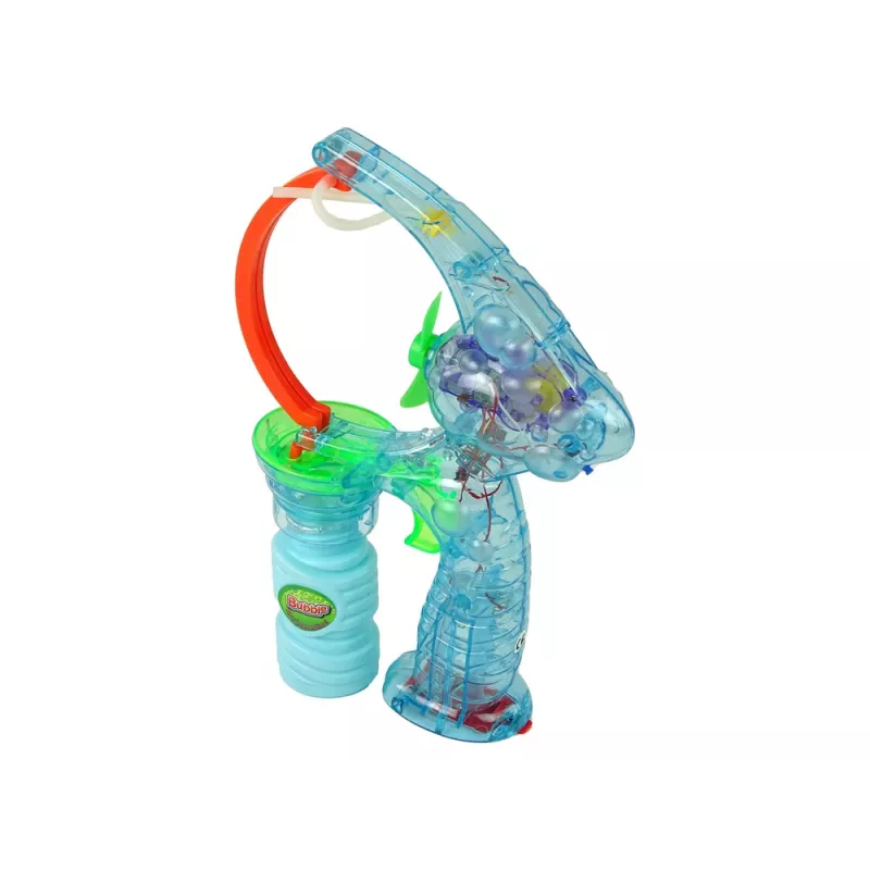 LEAN TOYS Bublifuková pištoľ 24cm svetlo a zvuk
