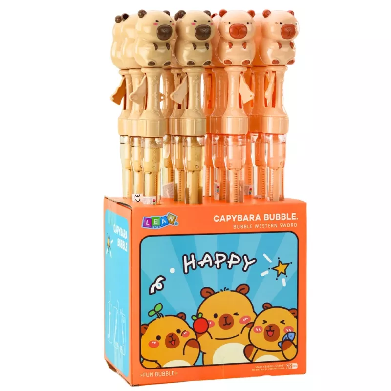 LEAN TOYS bubliny veľká vysúvacia palica kapybara 49,5 cm 100 ml