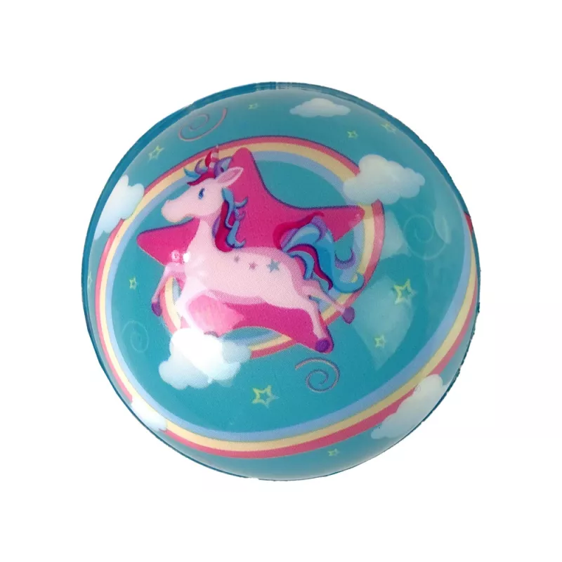 LEAN TOYS mäkká senzorická dúhová lopta pre bábätká priemer 8 cm