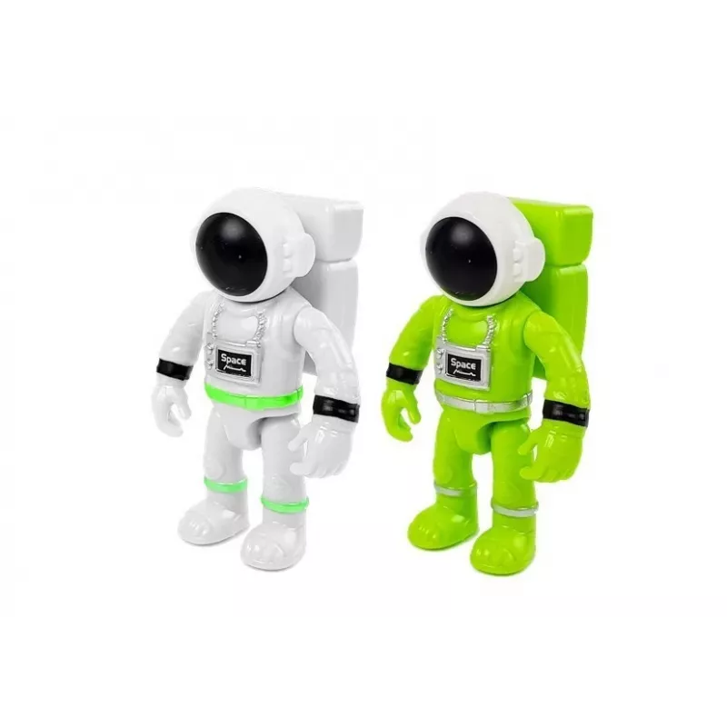 LEAN TOYS Space Rocket Astronom Cosmos Light & Sound – na batérie elektronická hračka raketa s figúrkou astronauta (3x AA)