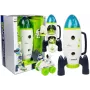 LEAN TOYS Space Rocket Astronom Cosmos Light & Sound – na batérie elektronická hračka raketa s figúrkou astronauta (3x AA)