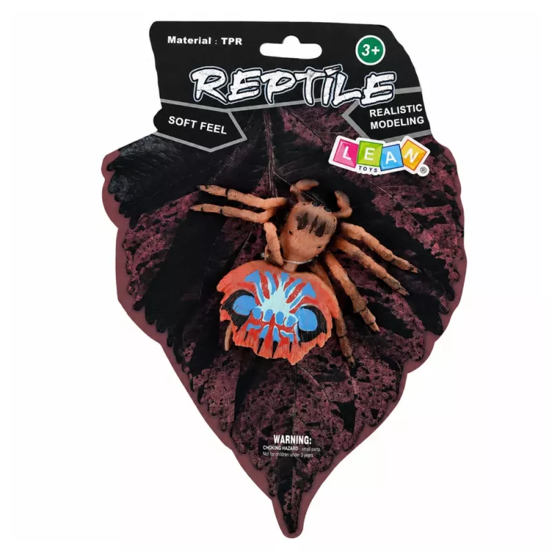 LEAN TOYS pavúk tarantula gumená figúrka naťahovacia realistická 12 cm