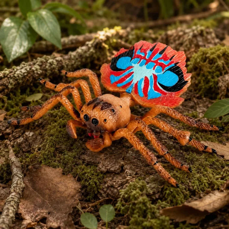 LEAN TOYS pavúk tarantula gumená figúrka naťahovacia realistická 12 cm