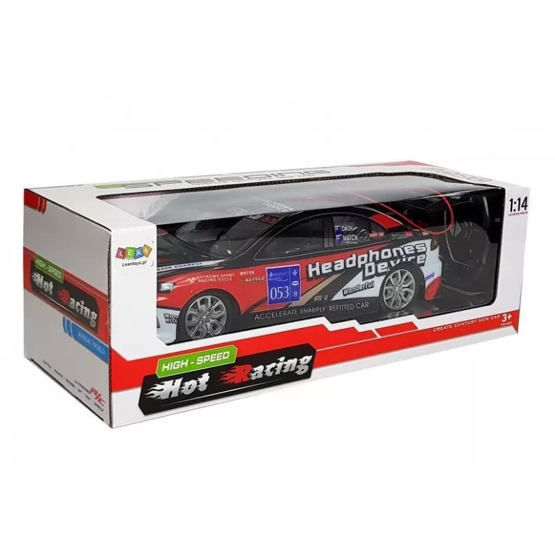 LEAN TOYS Športové pretekárske auto na diaľkové ovládanie R/C 27MHz červené