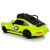 LEAN TOYS Športové auto 1:18 zelené rezervné koleso pilot