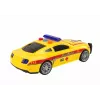 LEAN TOYS Športové auto sanitka svetlá zvuk žltá