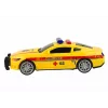 LEAN TOYS Športové auto sanitka svetlá zvuk žltá