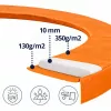 LEAN TOYS kryt pružín pre 14ft trampolínu LEAN SPORT BEST - modré bezpečnostné polstrovanie