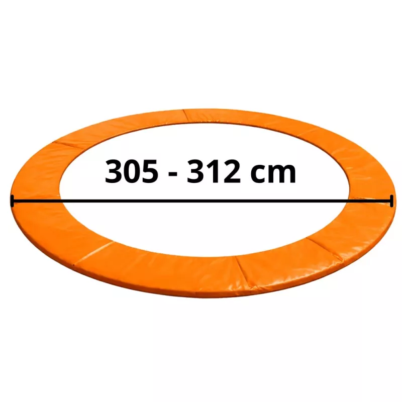 LEAN TOYS kryt pružín pre 10ft trampolínu, modrý, UV odolný PVC, EPE pena, elastické popruhy, EN71, BEST séria