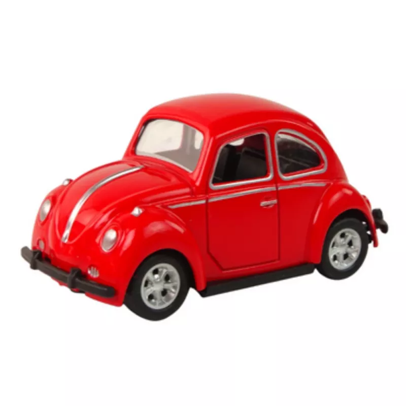 LEAN TOYS Pružina s trecím pohonom chrobák osobné auto 6 farieb