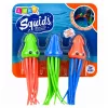 LEAN TOYS potápačská hračka chobotnica medúza pre deti bazén kúpeľ 3 ks set