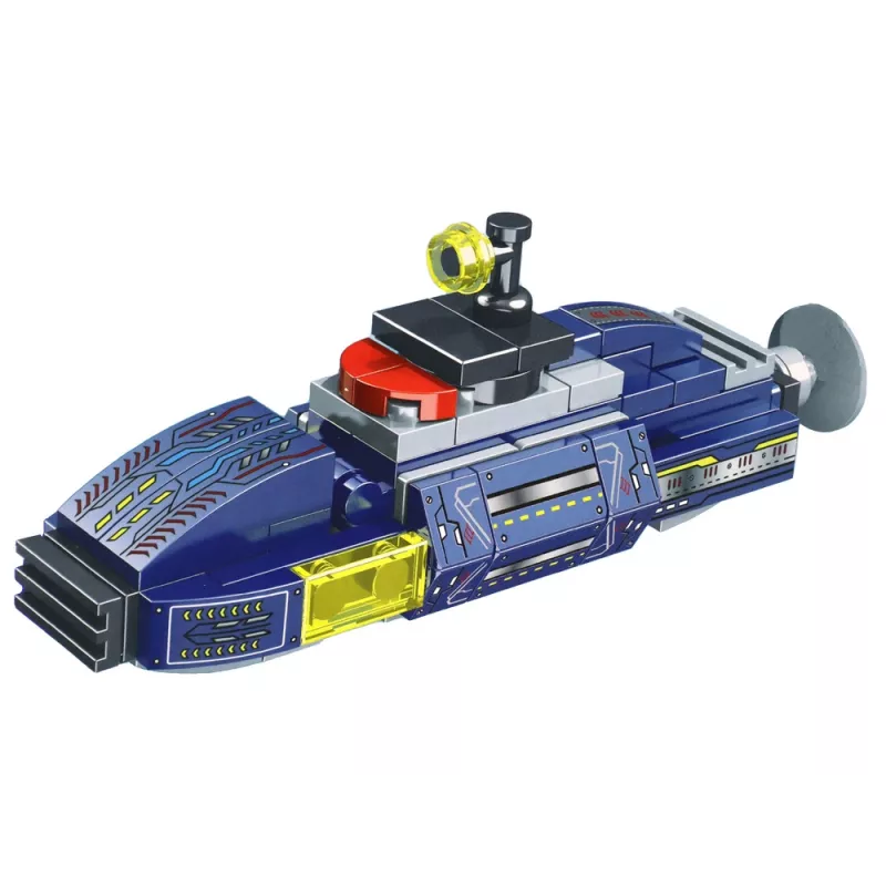 LEAN TOYS ponorka stavebnica 115 dielov konštrukčné nálepky