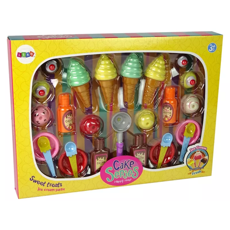 LEAN TOYS sada sladkých dobrôt zmrzlina cupcakes omáčky lyžičky