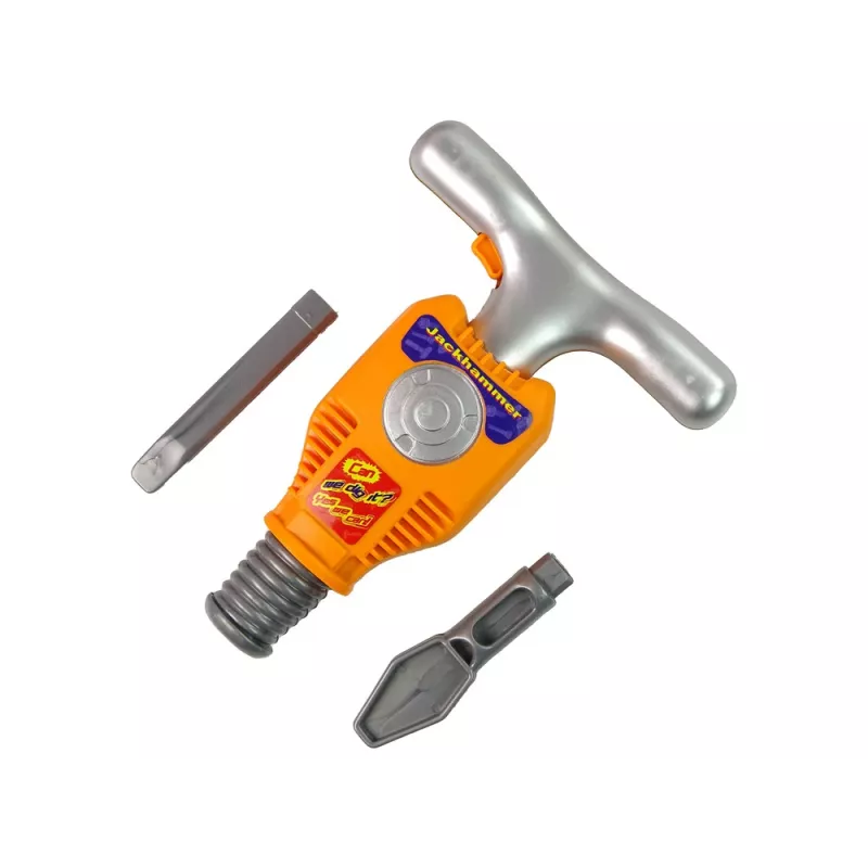 LEAN TOYS Sada náradia pre malého stavbára – pneumatické kladivo