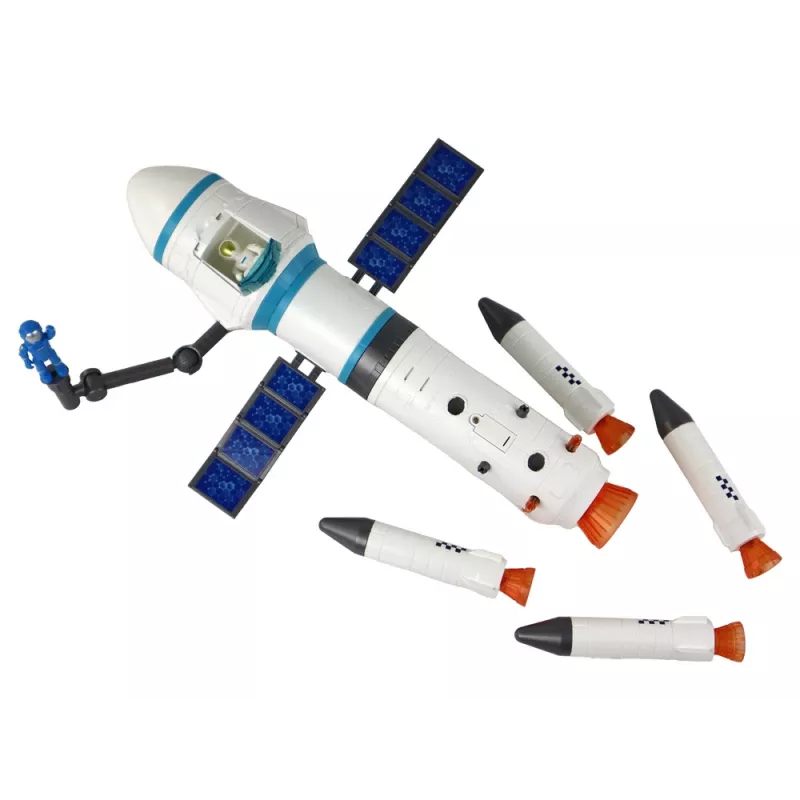 LEAN TOYS hračka vesmírna misia raketa astronauti odpaľovacia rampa 15 prvkov