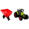 LEAN TOYS Traktor farma odnímateľný náves na obilie zvuk zelený