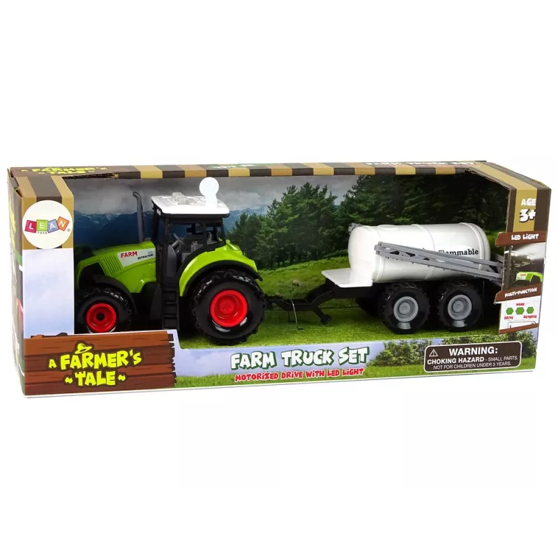 LEAN TOYS Traktor pre deti s návesom farmárske auto