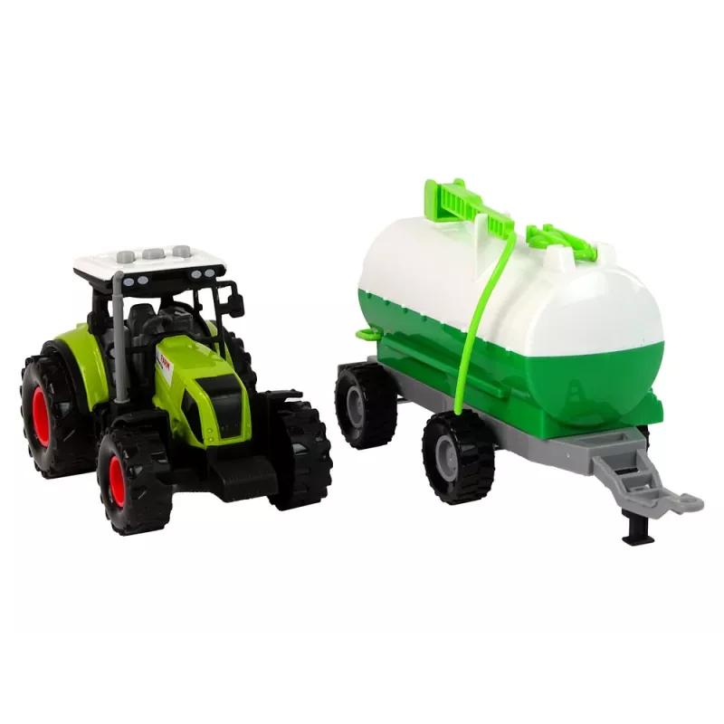 LEAN TOYS Traktor pre deti s cisternovým návesom farma