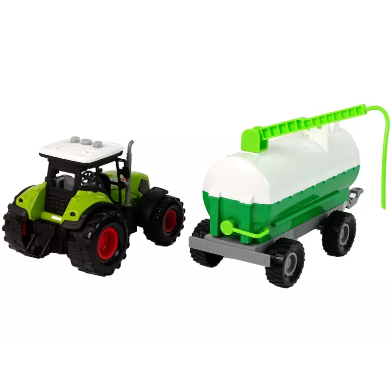LEAN TOYS Traktor pre deti s cisternovým návesom farma