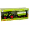 LEAN TOYS Traktor s veľkým prívesom Green Farm
