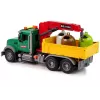 LEAN TOYS nákladné auto žeriav preprava smetná nádoba zvuk