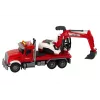 LEAN TOYS Kamión s bagerom traktor bager zvuk svetlo