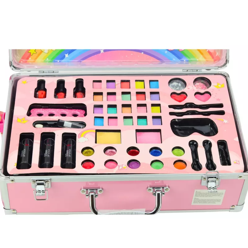 LEAN TOYS jednorožec ružový cestovný kufrík beauty set