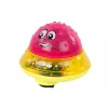 LEAN TOYS Vodná lopta UFO, diódy, Happy Music, ružová