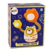 LEAN TOYS Vodná hračka do kúpeľa, medvedík astronaut, sprcha s cirkuláciou vody a prísavkami