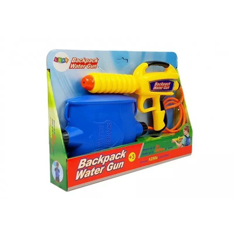 LEAN TOYS Vodná pištoľ s 1080 ml nádržou žlto-modrá
