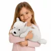 LEAN TOYS West Highland White Terrier plyšový pes plyšová hračka, biela, 40 cm